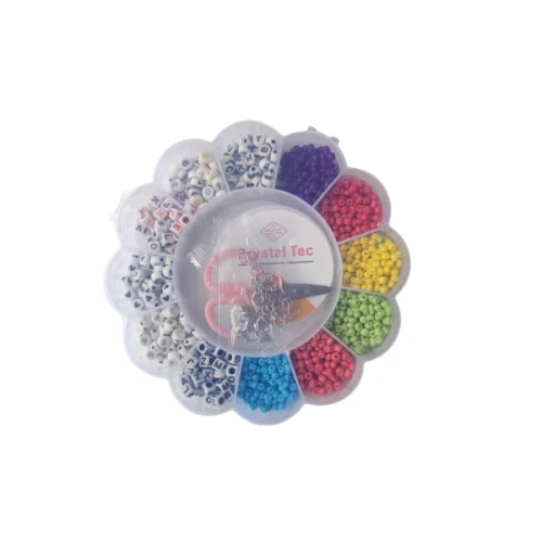 Set para hacer pulseras en caja de flor